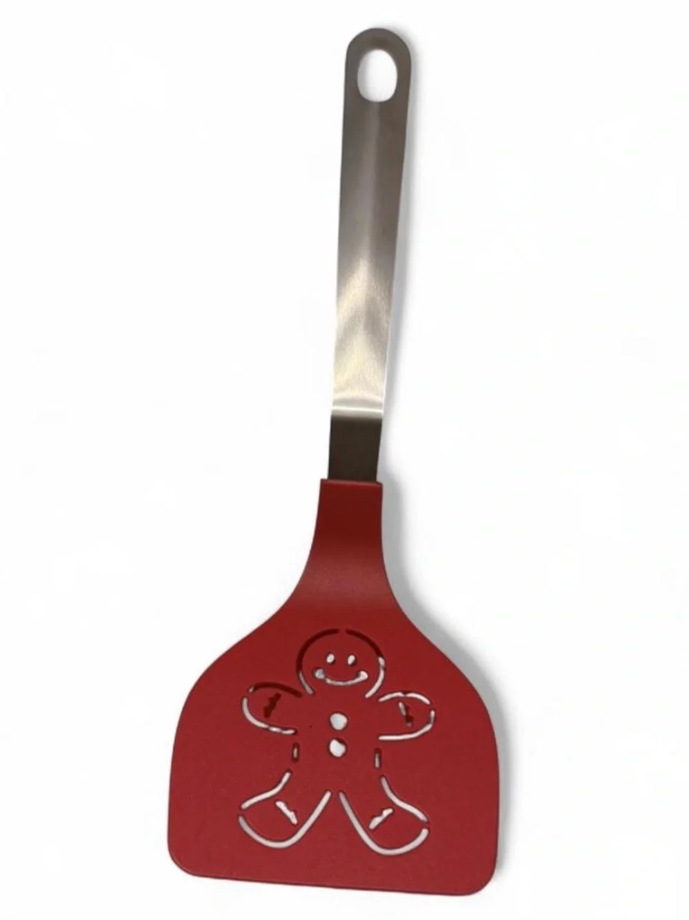Holiday-Themed Silicone Spatula Set - Green & Red
